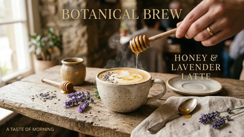 Craft a Divine Honey Lavender Latte: Floral Twist for Your Home Cafe