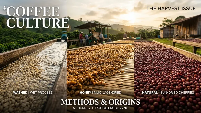 Master Coffee Flavor: Washed, Natural & Honey Processing Demystified